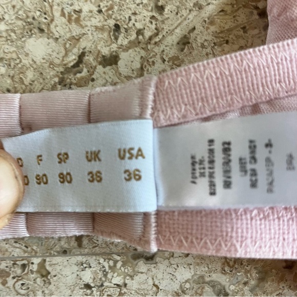 Gianantonio PALADINI Pink Lace Bra USA 36 Italy size 3 - Picture 8 of 11